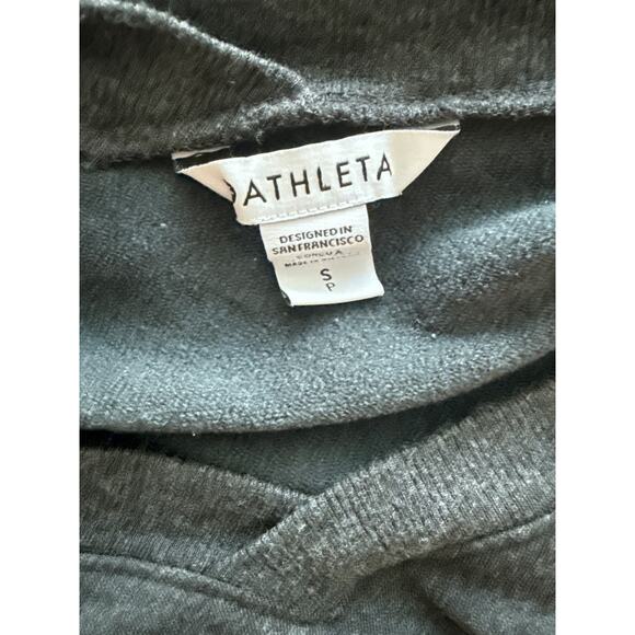 Athleta Coaster Luxe V-Neck Sweatshirt Darkest Gray Size Small - Picture 8 of 12